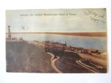 Rara! Calafat(Dolj):Monumentul Carol si portul,carte postala circulata 1912 cu stampila rara Cetate, Printata