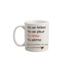 Cana Ceramica Alba Personalizata Te-am Intalnit INOVATIX&reg;, 330ml, Cutie Cadou, Iubire, Sublimare