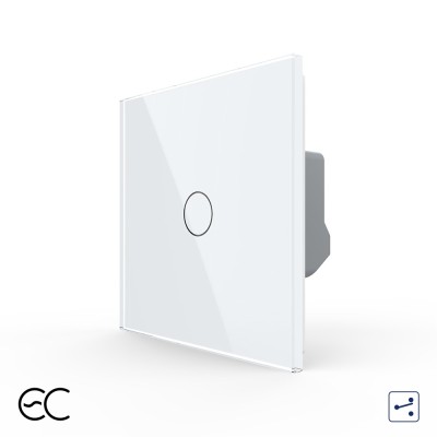 Intrerupator Simplu Cap Scara / Cruce cu Touch LIVOLO din Sticla - Protocol ZigBee EC SmartElectro IntelligentHouse foto