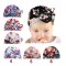 Caciulita inflorata tip turban (Marime Disponibila: 3-6 luni (Marimea 18