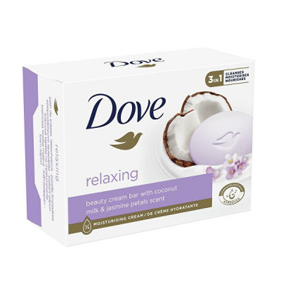 Sapun crema, Dove, Relaxing, with Coconut Milk &amp;amp; Jasmine, 90 g foto