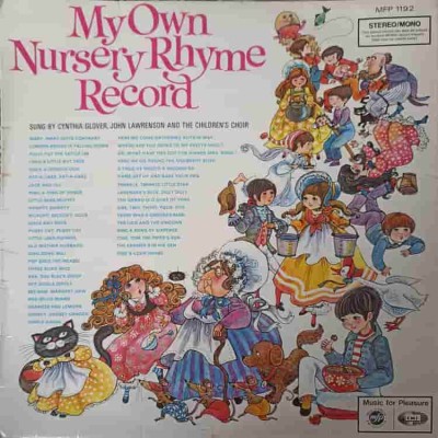 Disc vinil, LP. My Own Nursery Rhyme Record-Cynthia Glover, John Lawrenson With The Children&amp;#039;s Choir-240566 foto