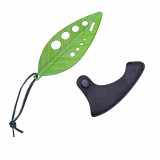 Tocator manual pentru ierburi eMazing, instrument de curatat frunze, margini ascutie, 9 gauri de diferite dimensiuni, multifunctional, material otel i