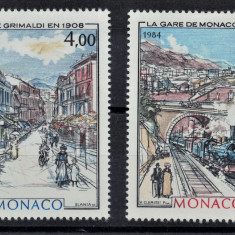 MONACO 1984 - Picturi, Monaco in Belle Epoque /serie completa MNH (Michel 8€)