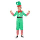 Costum Elf Craciun KidMania&reg; pentru copii 5-6 ani 110-116 cm