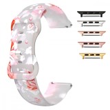 Curea silicon, compatibila Apple Watch 10, 42mm, Quick Release, Transparent Rose