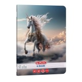 Caiet Herlitz motiv Unicorn, A5, 48 file, dictando