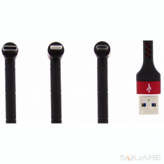 Cabluri de date Cablu 3in1 USB to Lightining, Type-C, Micro-USB Red, AM+