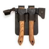 Cumpara ieftin Suport pentru topoare din piele BeaverCraft S-AX1 AX2, 2 buzunare