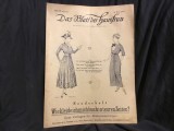 Revista limba germana - Das Blatt der Hausfrau ( Foaia Gospodinei ) din 16 aprilie 1916 / 18 pagini !