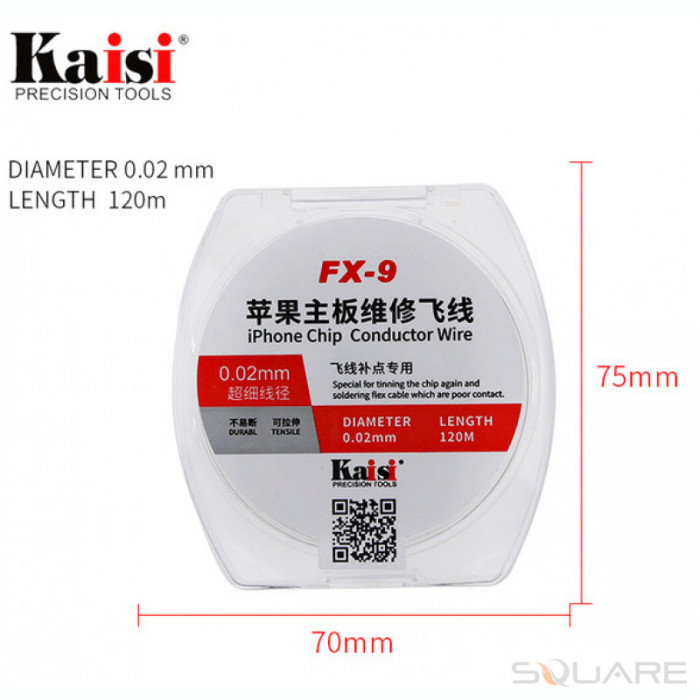 Consumabile Chip Conductor Wire Kaisi, 0.02mm, 120M, FX-9