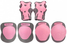 Set protectii role/skate Junior pink M foto