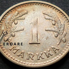 Moneda istorica 1 MARKKA - FINLANDA, anul 1933 *cod 3583 A