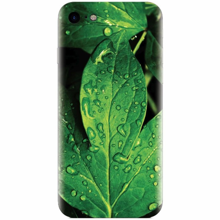 Husa silicon pentru Apple Iphone 6 Plus, Leaves And Dew