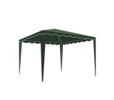 Pavilion CORT Cadru Metal Gradina Terasa Curte Verde 3X3X2.5 M+Livrare GRATUITA!