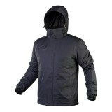 Geaca de lucru Outdoor, impermeabila, cu gluga, negru, marimea L/52, NEO