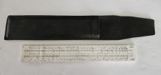 RIGLA DE CALCUL LOGAREX 27403 -II ,STARE FOARTE BUNA CU HUSA DE PROTECTIE .