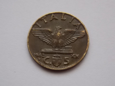 5 centesimi 1942 Italia foto