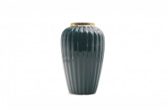 Vaza Boom din ceramica, decorativa, 19 cm, verde foto