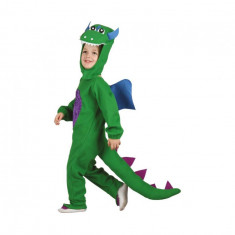 Costum carnaval Dinosaur pentru copii cu gluga ,salopeta si aripi, 92-104 cm