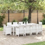 Cumpara ieftin Set de masă pentru grădină 11 pcs Alb Ratan Polt