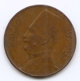 Egipt 1 Millieme 1935 - Fuad (left) Bronz, 23 mm KM-344 (1), Africa