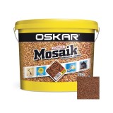 Tencuiala decorativa acrilica, interior / exterior, Oskar Mosaik 9705, mozaicata, 25 kg