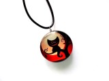 colier sticla cu pisica neagra 37422