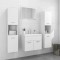 Gossi set mobilier de baie, alb, lemn prelucrat