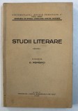 STUDII LITERARE , VOLUMUL I , director D . POPOVICI , 1942