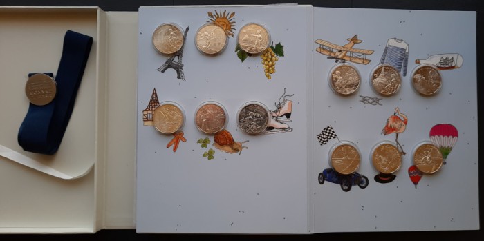 Set 24 monede argint a 10 Euro, &quot;Le Petit Prince&quot;, Franta 2016 - A3354