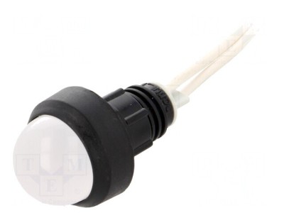 Lampă LED Convex Albă &amp;Oslash;13mm 230VAC IP40 Plastic foto