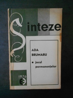 ADA BRUMARU - JOCUL PERMANENTELOR foto