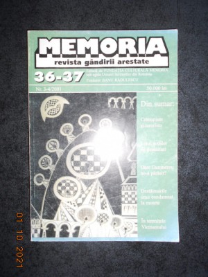 MEMORIA. REVISTA GANDIRII ARESTATE numarul 36-37 foto