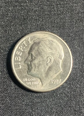 Moneda One Dime 1987 USA foto