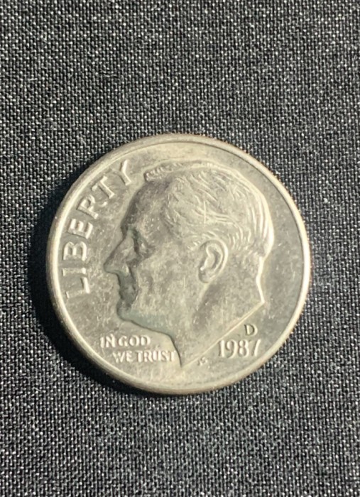 Moneda One Dime 1987 USA