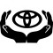 Sticker Auto , zIn My Hands is Toyota, , Autocolant Personalizat din Folie Oracal