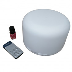 Difuzor aromaterapie, functie de umidificator, purificator, LED, 500 ml, alb, esenta inclusa foto
