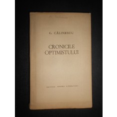 George Calinescu - Cronicile optimistului