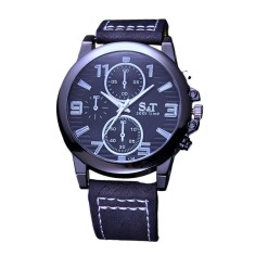 Ceas de mana A390, barbatesc, quartz, negru cu albastru