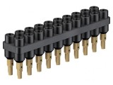 Bloc Multipriză Neagră 2mm 70VDC 10A 20 Prize