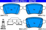 ATE 13.0460-2793.2 set placute frana,frana disc