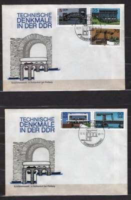 GERMANIA (DDR) 1988 - REALIZARI TEHNICE. FDC-URI SERIE, Y4 foto