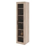 Cumpara ieftin Vitrina pal melaminat natur stejar sonoma Dunaj 45x47x190.8 cm