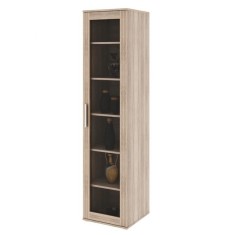 Vitrina pal melaminat natur stejar sonoma Dunaj 45x47x190.8 cm