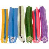 Cumpara ieftin Bețe decorative Fimo Nail Art, 6buc - fluturaș, floare și fruct, INGINAILS