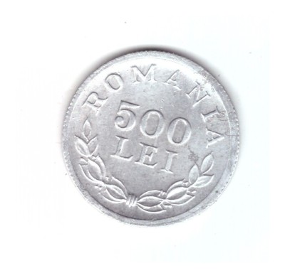 Moneda 500 lei 1946, stare buna, cu depunere de material, curata foto