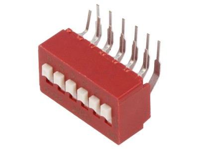 Comutator DIP-SWITCH 6 secțiuni OFF-ON foto