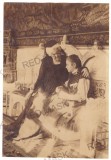 749 - Queen ELISABETH, Carmen SYLVA &amp; Blind Girl, Romania (14/10 cm) - old Photo