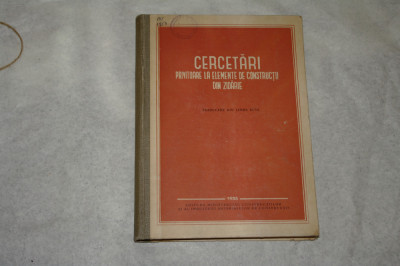 Cercetari privitoare la elemente de constructii din zidarie - L. I. Oniscic 1949 foto